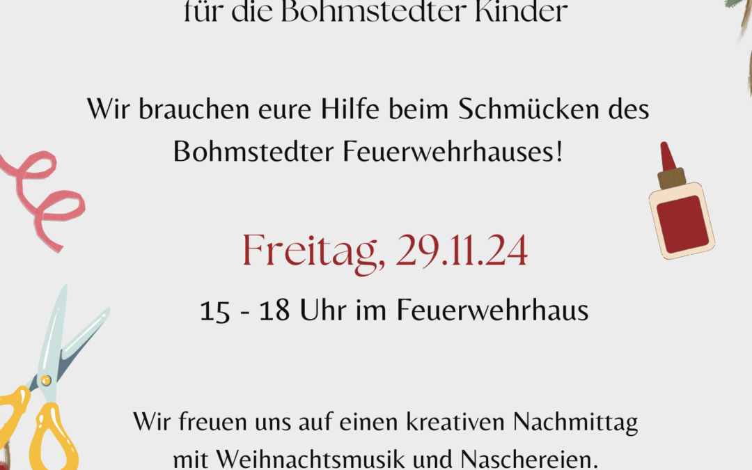 29.11.2024 – Weihnachtlicher Bastelnachmittag