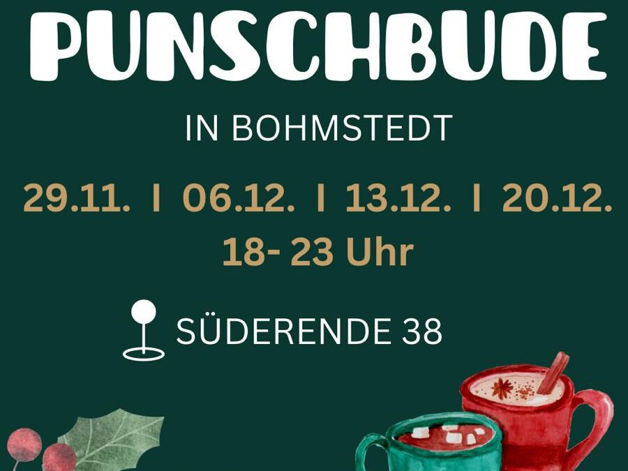 ab 29.11.2024 – Bohmstedter Punschbude